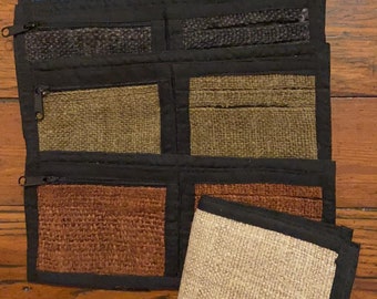 Wild Hemp Bi-Fold Wallet, Fair Trade from Nepal