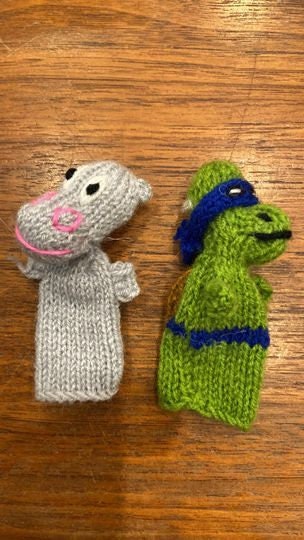 Crocheted Animal Finger Puppets