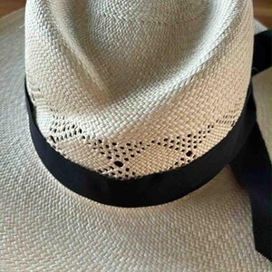 Sombreros Panamá tejidos a mano, sombreros Montecristo, sombrero fedora para el sol, comercio justo de Montecristo Ecuador Sombrero Hollywood M