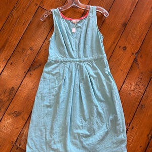boden beach dress Boden Women's Octavia Linen Blend Dress in Blue main image 0