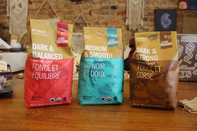 Fair Trade Coffee, 10.5 oz. Ground Coffee, Whole Bean Coffee, Made in Peru, Columbia, Ethiopia and East Africa, Regular and Decaf image 1