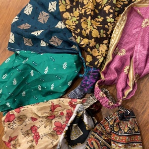 Recycled Silk Saree Hair Bands Recycled Silk Saree Hair Bands