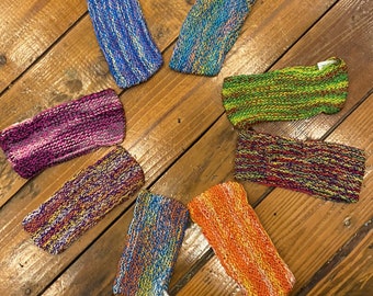Soft and Stretchy Crocheted Headbands, 100% Cotton Headbands Head Bands, Hair Accessories for Women, Striped, Fair Trade from Nepal