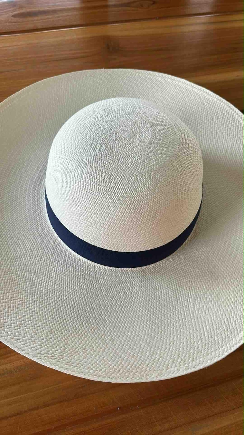 Sombreros Panamá tejidos a mano, sombreros Montecristo, sombrero fedora para el sol, comercio justo de Montecristo Ecuador imagen 7