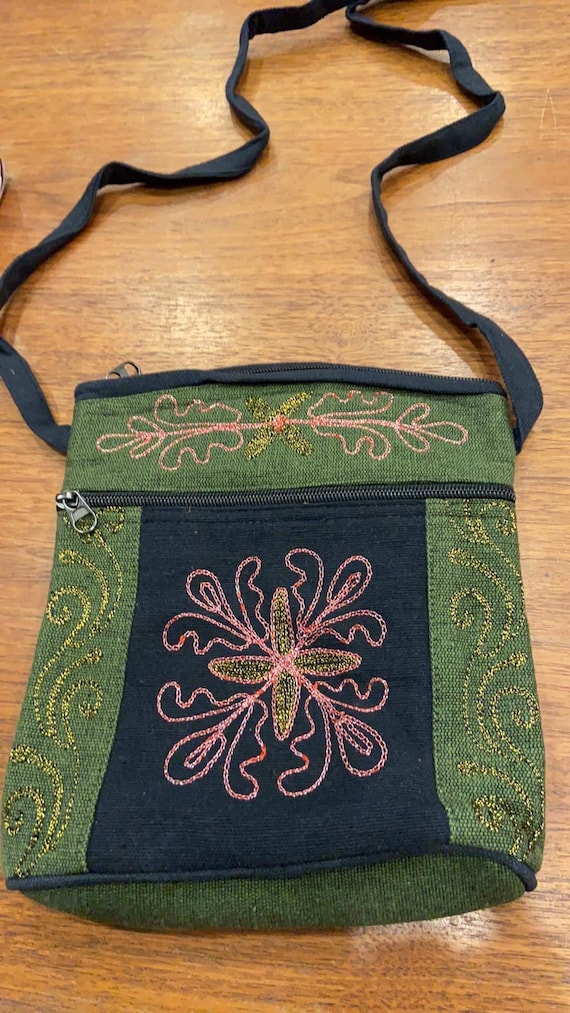 Madison Floral Embroidery Large Vegan Leather Tote Bag – Cottonways
