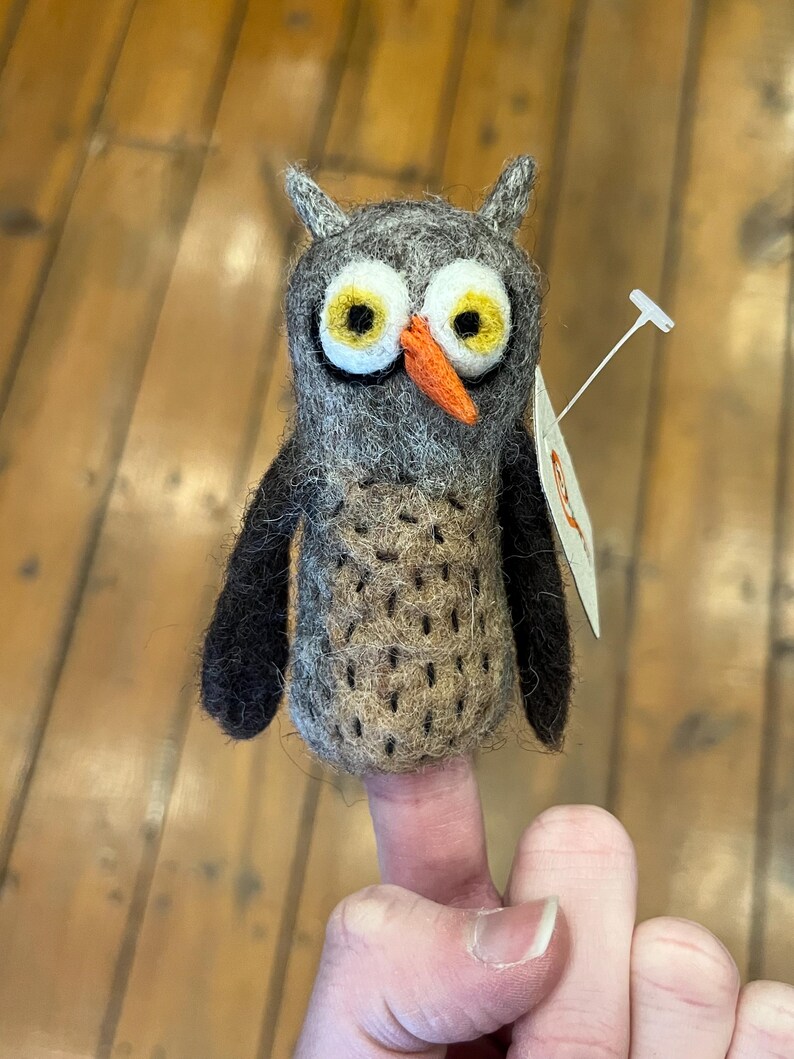 Handmade 100% Wool Finger Puppets, Fair Trade Nepal, Horse Donkey Owl ...