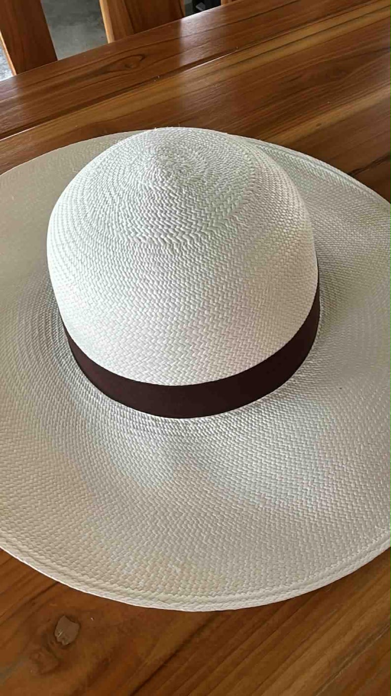 Sombreros Panamá tejidos a mano, sombreros Montecristo, sombrero fedora para el sol, comercio justo de Montecristo Ecuador imagen 5
