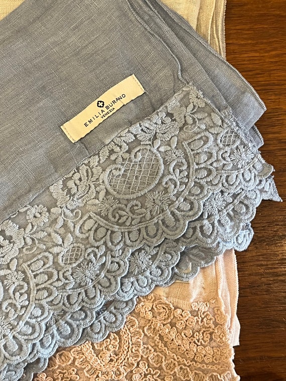 Scallop embroidery scarf venica M109693648オリジナル