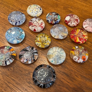 Authentic Murano Decorative Glass Balls Paper Weights, 1.5-2 Inches Diameter, Fair Trade from Murano, Italy