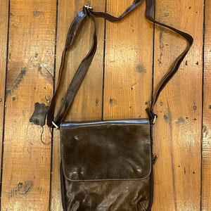 Moroccan Leather Unisex Shoulder Bag, Fair Trade from Morocco