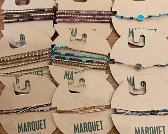 Boho Glass Bead Bracelet, Fair Trade from Thailand, Glass Bead Bracelets