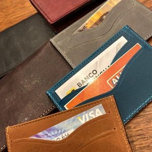 Leather Credit Card Holder, Bi-fold Wallet, 4 x 3 Inches, Fair Trade from Ecuador