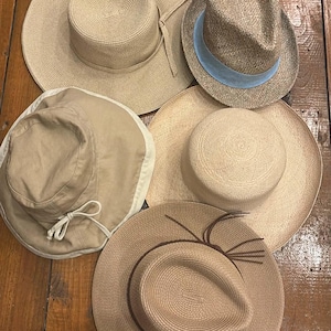 Various Women's Woven Sun Hats, Vineyard Vines San Francisco Hat Sun Day Afternoons Furtalk Toucan, One Size Fits All, Pool Beach Panama