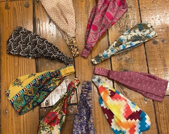 Recycled Sari Fabric Headbands Head Bands, Hair Bands, Fair Trade from Nepal