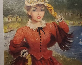 Vintage Impressionist "Lady in the Park" (1619)