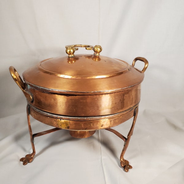 Large Copper Chafing Dish (1957A)