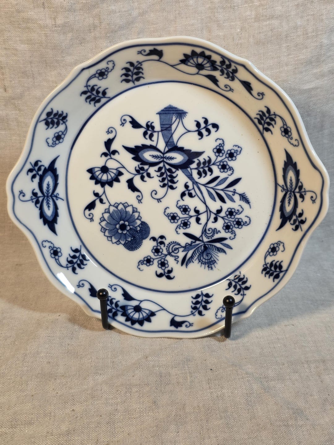 Blue Danube Onion Pattern Au Gratin Dish, Salad Plate, New Condition - Etsy