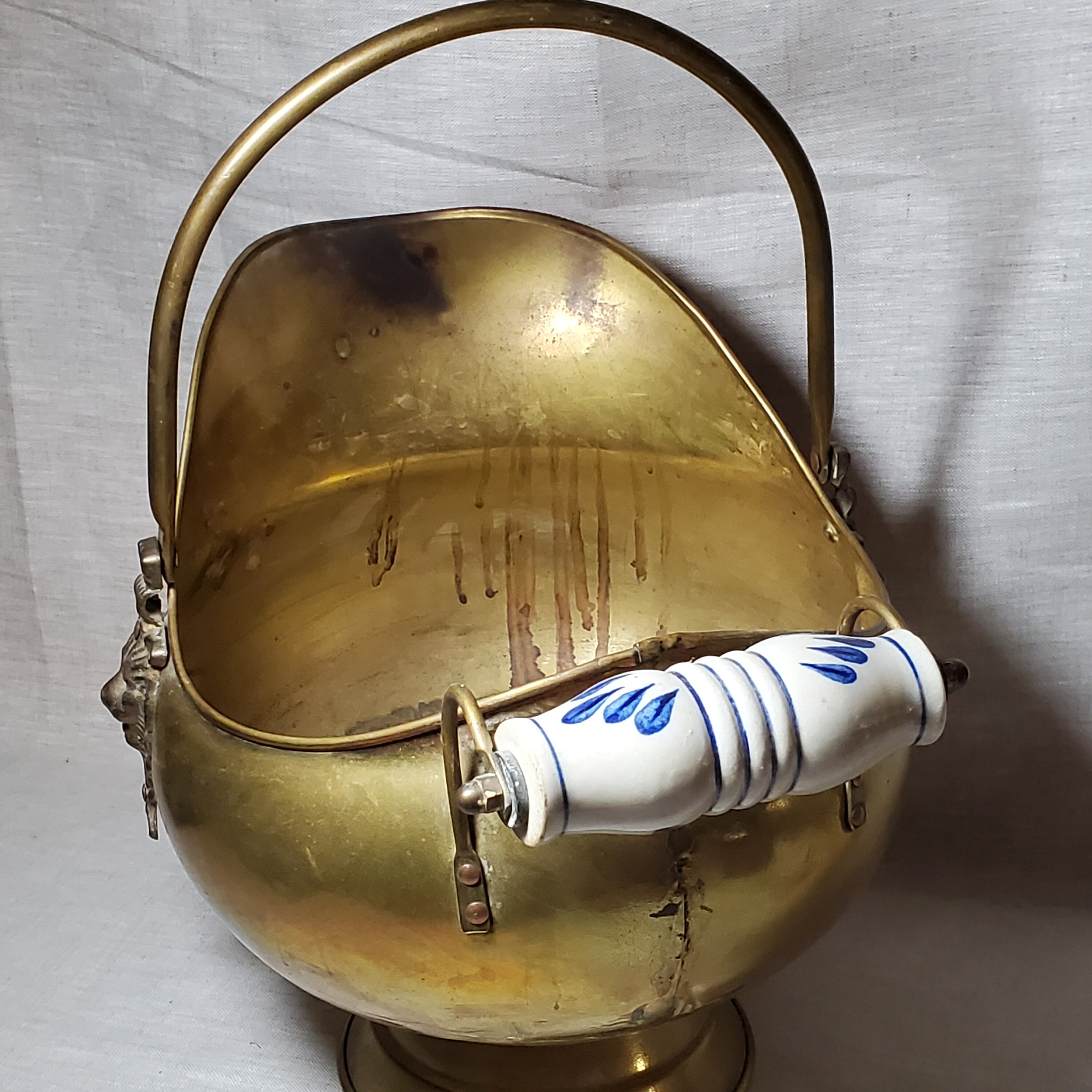 Vintage Brass Coal Scuttle Made in Ireland 1779 Etsy