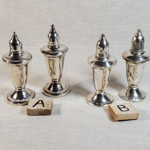 Vintage Duchin Creation Sterling Weighted Salt and Pepper Shakers (1824A/1905)