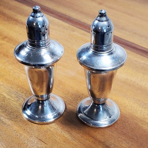 Set di saliera e pepiera Duchin in argento sterling con pesi (1993B)