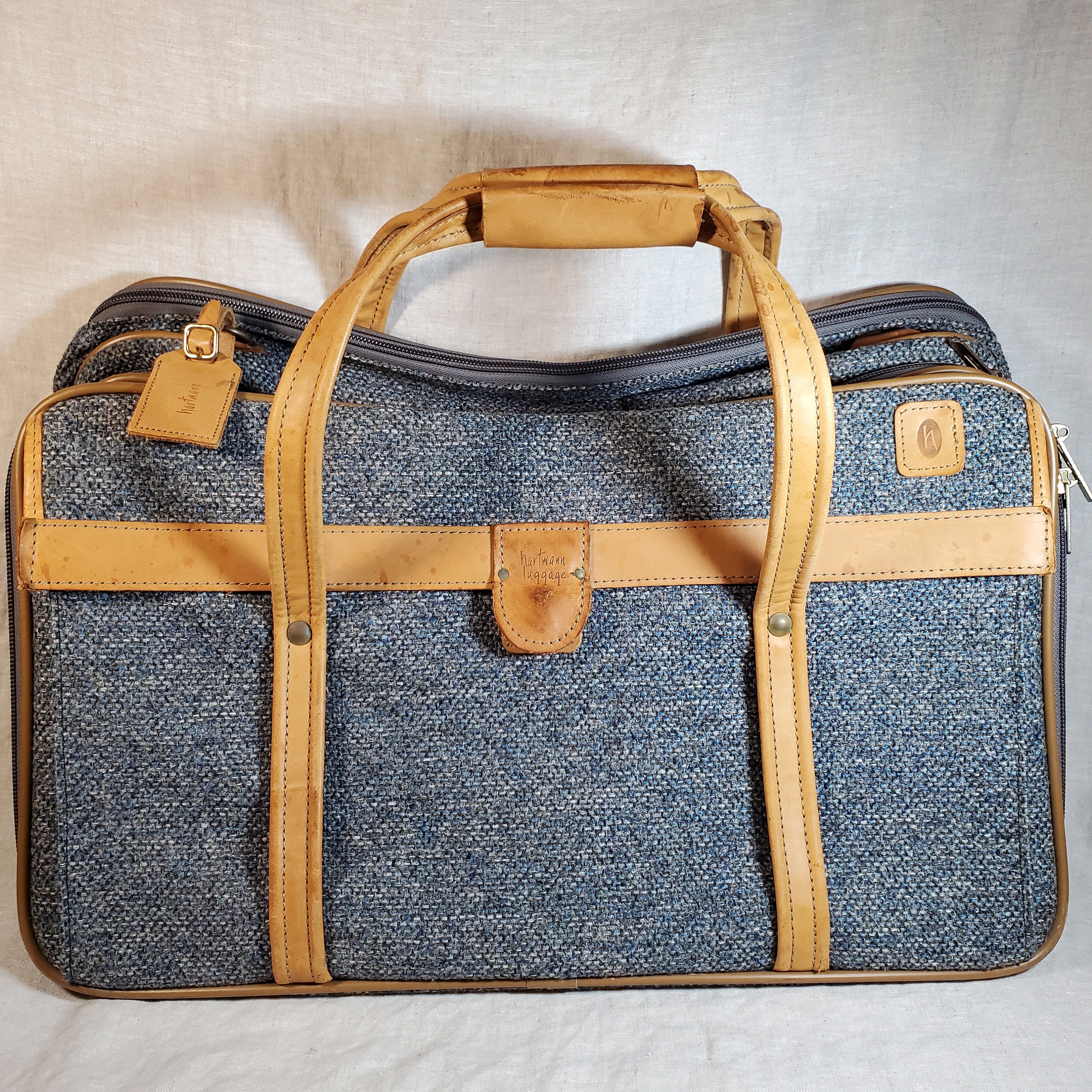 70's Tweed Luggage 