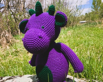 Dirk the Dragon - Crocheted Plush Toy