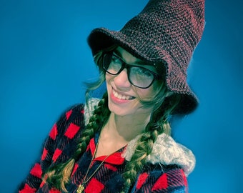 Crochet Slouchy Witchy Hat