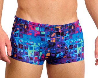 Short de bain pour homme Kiniki Mosaic Tan Through (5e génération)