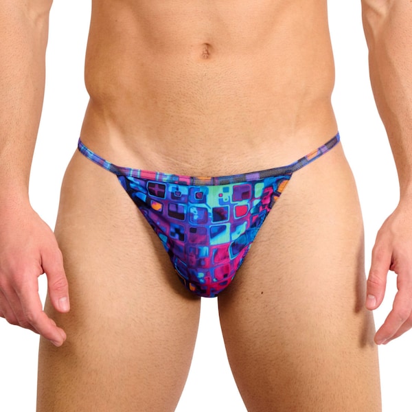DESIGN - Jen - Tanga bikinibroekje met bloemetje aan de zijkant in