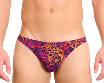 Kiniki Hot Leopard Tan Through Swim Micro Brief (5th Generation)