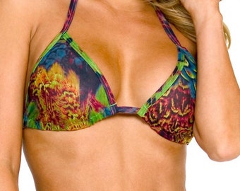 Kiniki Amalfi Tan Through Women's Bikini Top