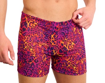 Kiniki Hot Leopard Tan Through Swim Shorts (5th Generation)