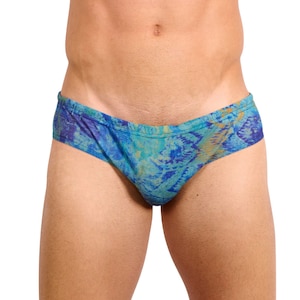 Kiniki Azure Tan Through Men&#39;s Deep Waist Swim Brief (5th Generation)