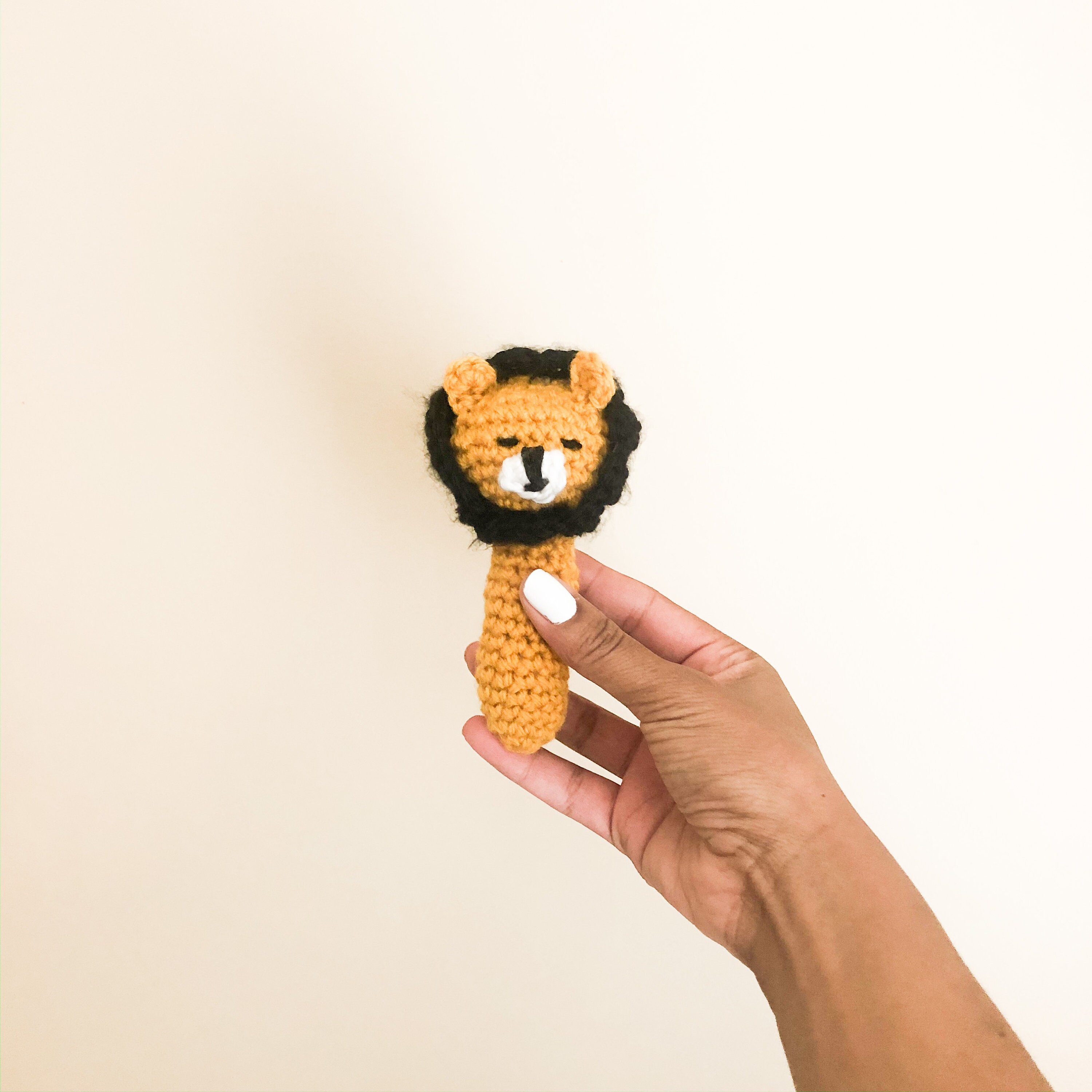 Crochet Lion Baby Rattle Lion Rattle Handmade Crochet Etsy