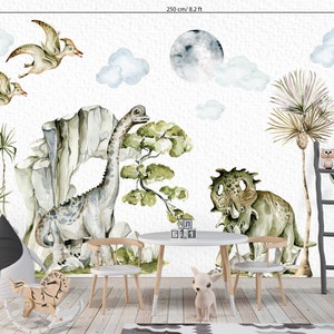 Dinosaur Wall Decals: Jurassic World Eco-Textile Stickers