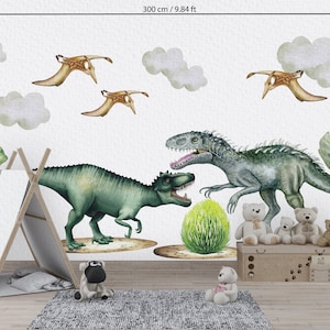 Dinosaur Wall Decals: Jurassic World Eco-Textile Stickers
