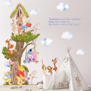 Winnie the Pooh Fabric Wall Decal: Nursery Decor