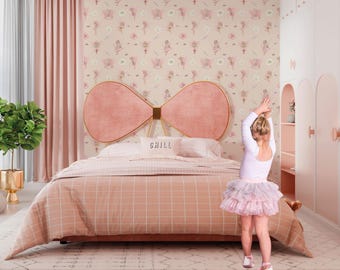 Whimsical Fairy Peel and Stick Wallpaper – Floral Nursery Decor
