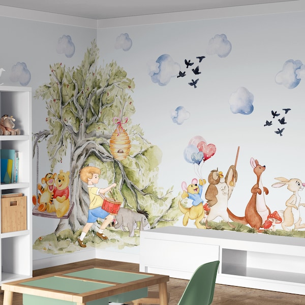 Winnie the Pooh Wall Decal Buy Online Etsy