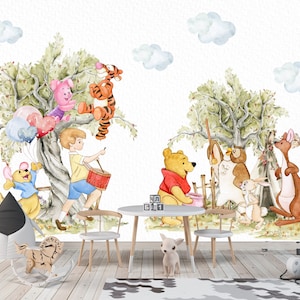 Winnie the Pooh Wall Decal: Nursery Kids Room Decor