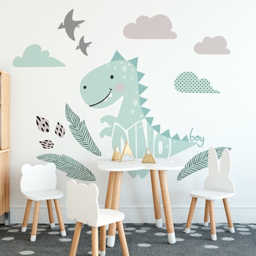 Dinosaur Wall Decal From Jurassic Park Etsy