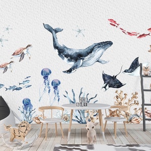 Sea world Ocean Wall Decal for kids room