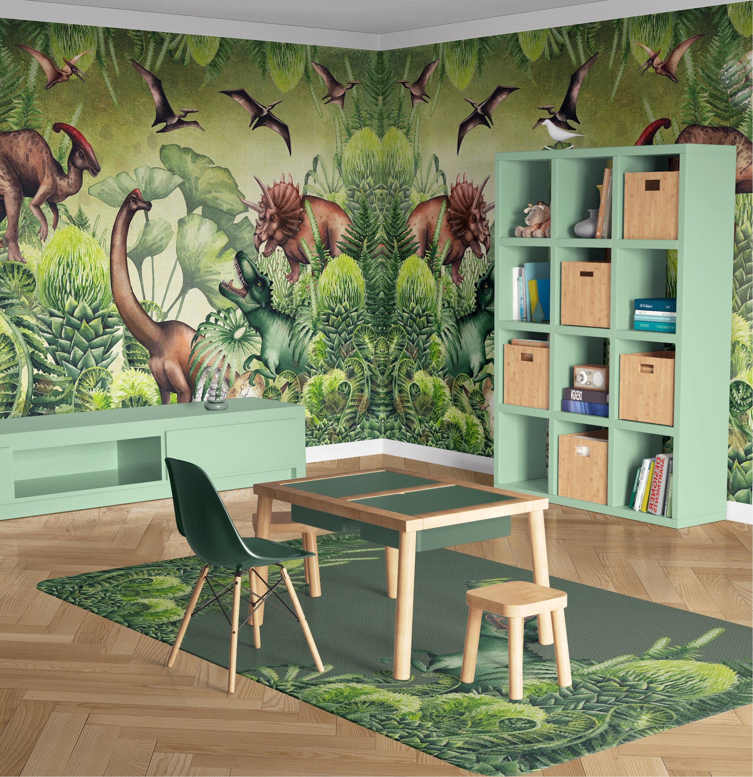 Wallpaper Jurassic Park Dino ECO Peel&stick Removeable - Etsy