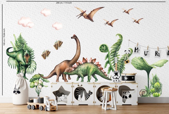 Wall Wall Wall Dinosaurs Dino Decal Room and Decal, Decal, for Etsy Wall Jurassic Decor, Stick Peel Norway Dino - Kids, Dinosaurs Decal, Stickers Wall