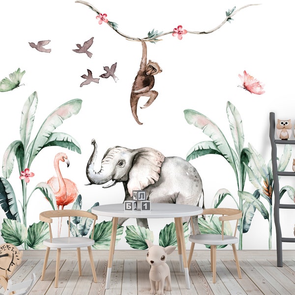 Safari Nursery Decal Etsy