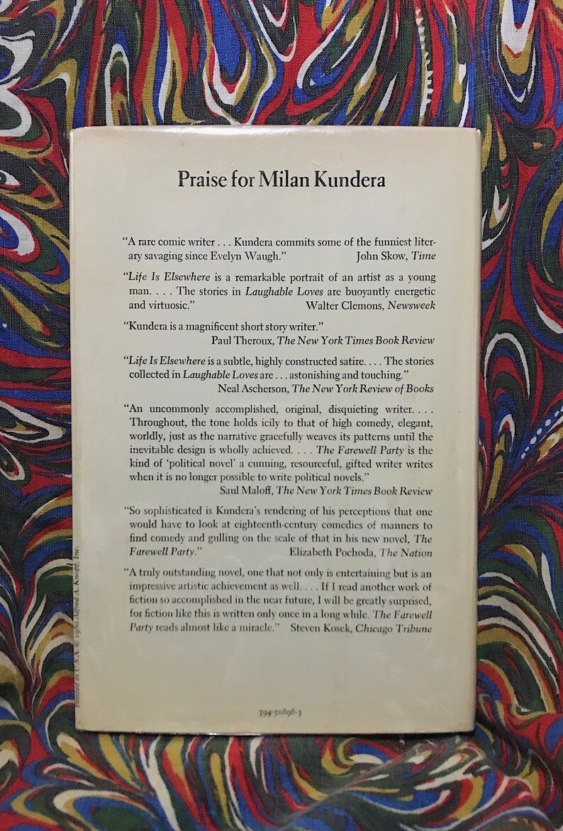 The Book of Laughter and Milan Kundera Etsy