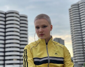 adidas jacket yellow and black