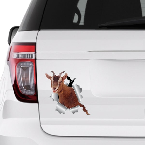 Goat sticker Sticker 3d sticker Bumper art Car sticker Goat decal Goat window Goat in car Goat planner sticker Vinyl sticker Goat gift 90