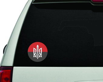 Adesivo ucraina Adesivo per auto Adesivo Tryzub Fatto su Ucraina Simbolo ucraino Resistenza ucraina Slava Ukraini Stand con Ucraina Regno Unito 6