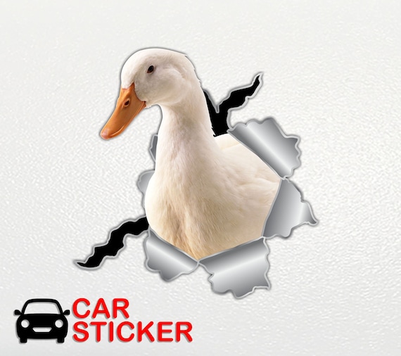 Goose With Knife Untitled Goose Game Sticker Vinyl Car Bumper Decal 